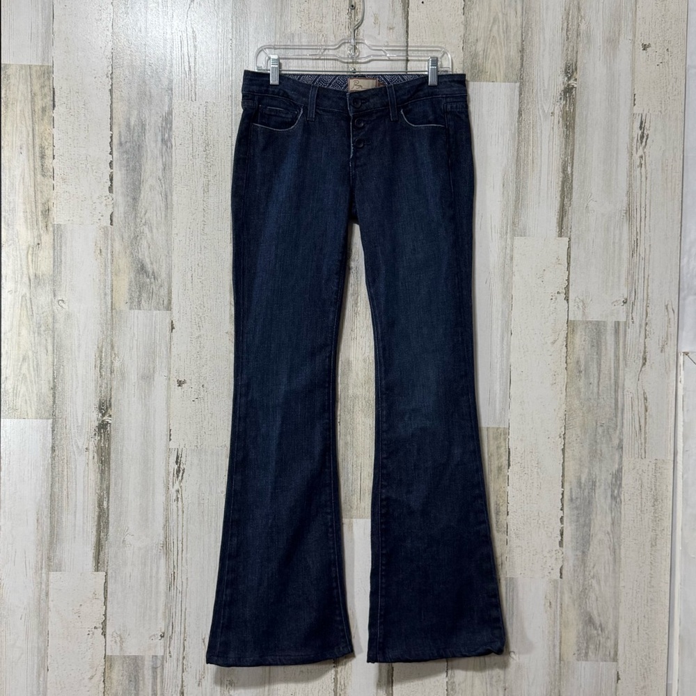 Paige Premium Denim Calabasas Super Low Rise Flare Jeans for Women
